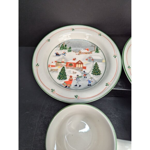 Sango 3900 Silent Night 10 Oz Mug And Saucer Set By Joan Luntz Lot of 2 - Picture 4 of 7